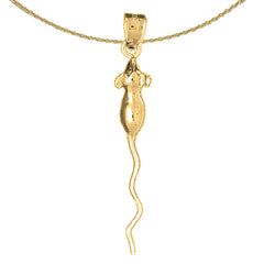 14K or 18K Gold Rat Pendant