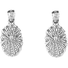 14K or 18K Gold 21mm Shell Earrings