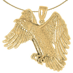 Adleranhänger aus 10 Karat, 14 Karat oder 18 Karat Gold