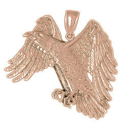 10K, 14K or 18K Gold Eagle Pendant