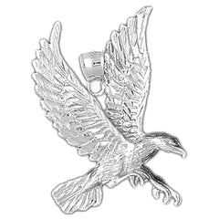 10K, 14K or 18K Gold Eagle Pendant