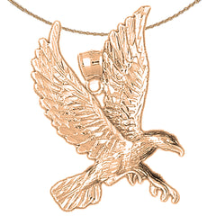 Adleranhänger aus 10 Karat, 14 Karat oder 18 Karat Gold