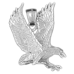 10K, 14K or 18K Gold Eagle Pendant