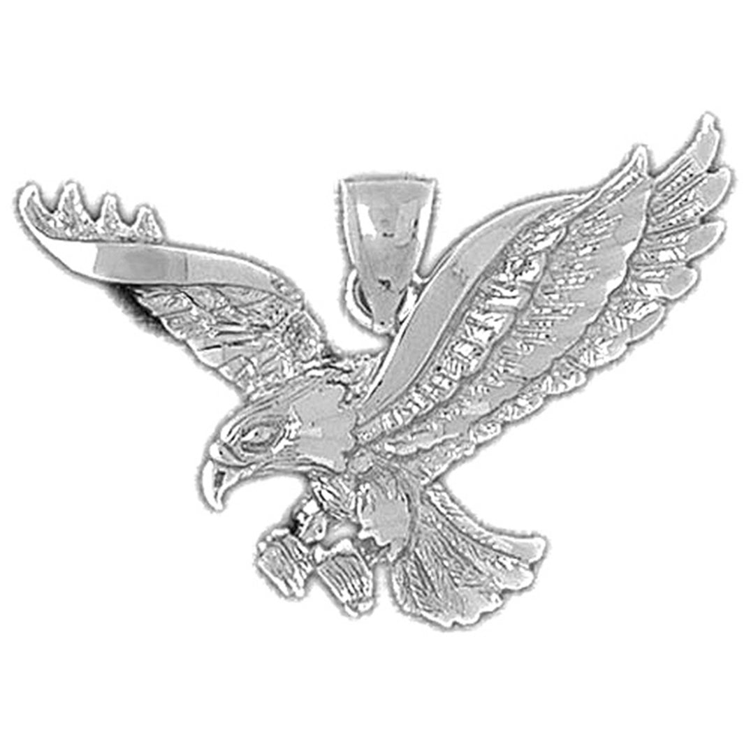 10K, 14K or 18K Gold Eagle Pendant
