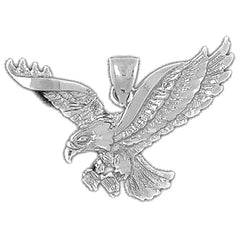 10K, 14K or 18K Gold Eagle Pendant