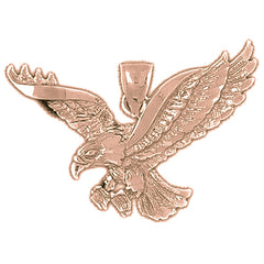 10K, 14K or 18K Gold Eagle Pendant