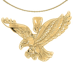 Adleranhänger aus 10 Karat, 14 Karat oder 18 Karat Gold