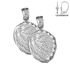 14K or 18K Gold Shell Earrings