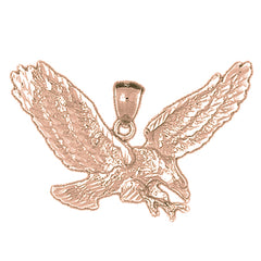 10K, 14K or 18K Gold Eagle Pendant