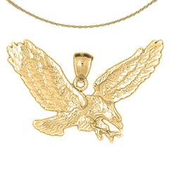 Adleranhänger aus 10 Karat, 14 Karat oder 18 Karat Gold