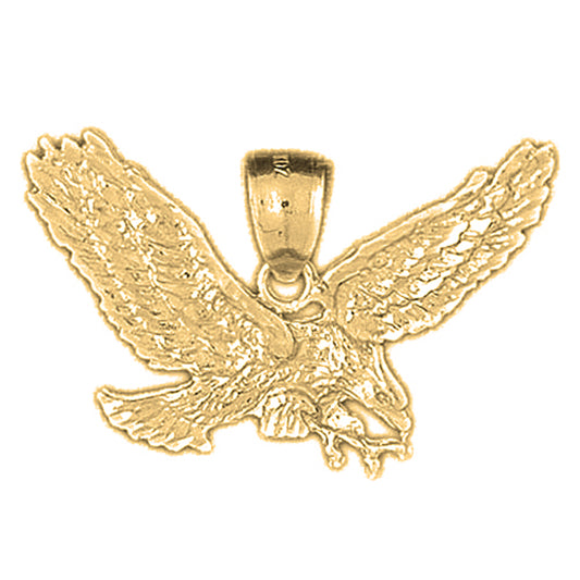 10K, 14K or 18K Gold Eagle Pendant