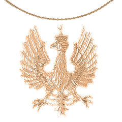 Adleranhänger aus 10 Karat, 14 Karat oder 18 Karat Gold