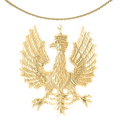 Adleranhänger aus 10 Karat, 14 Karat oder 18 Karat Gold