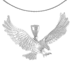 Colgante de águila de oro de 10K, 14K o 18K