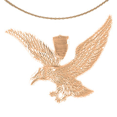 Adleranhänger aus 10 Karat, 14 Karat oder 18 Karat Gold