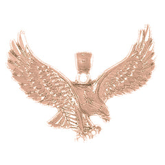 10K, 14K or 18K Gold Eagle Pendant