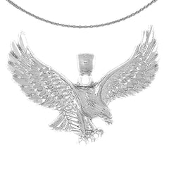 Colgante de águila de oro de 10K, 14K o 18K