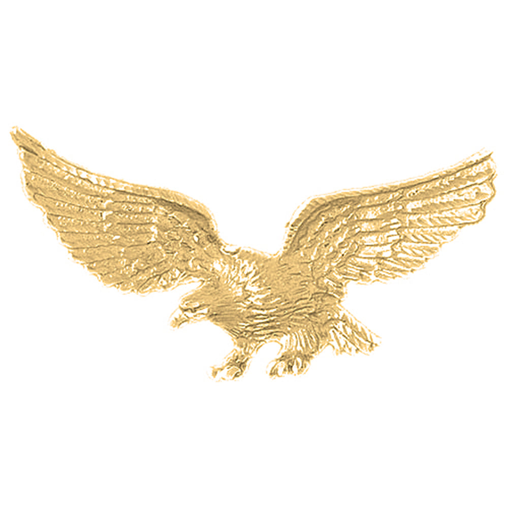 10K, 14K or 18K Gold Eagle Pendant