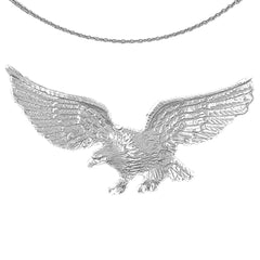 Colgante de águila de oro de 10K, 14K o 18K