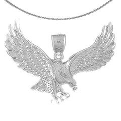 Colgante de águila de oro de 10K, 14K o 18K