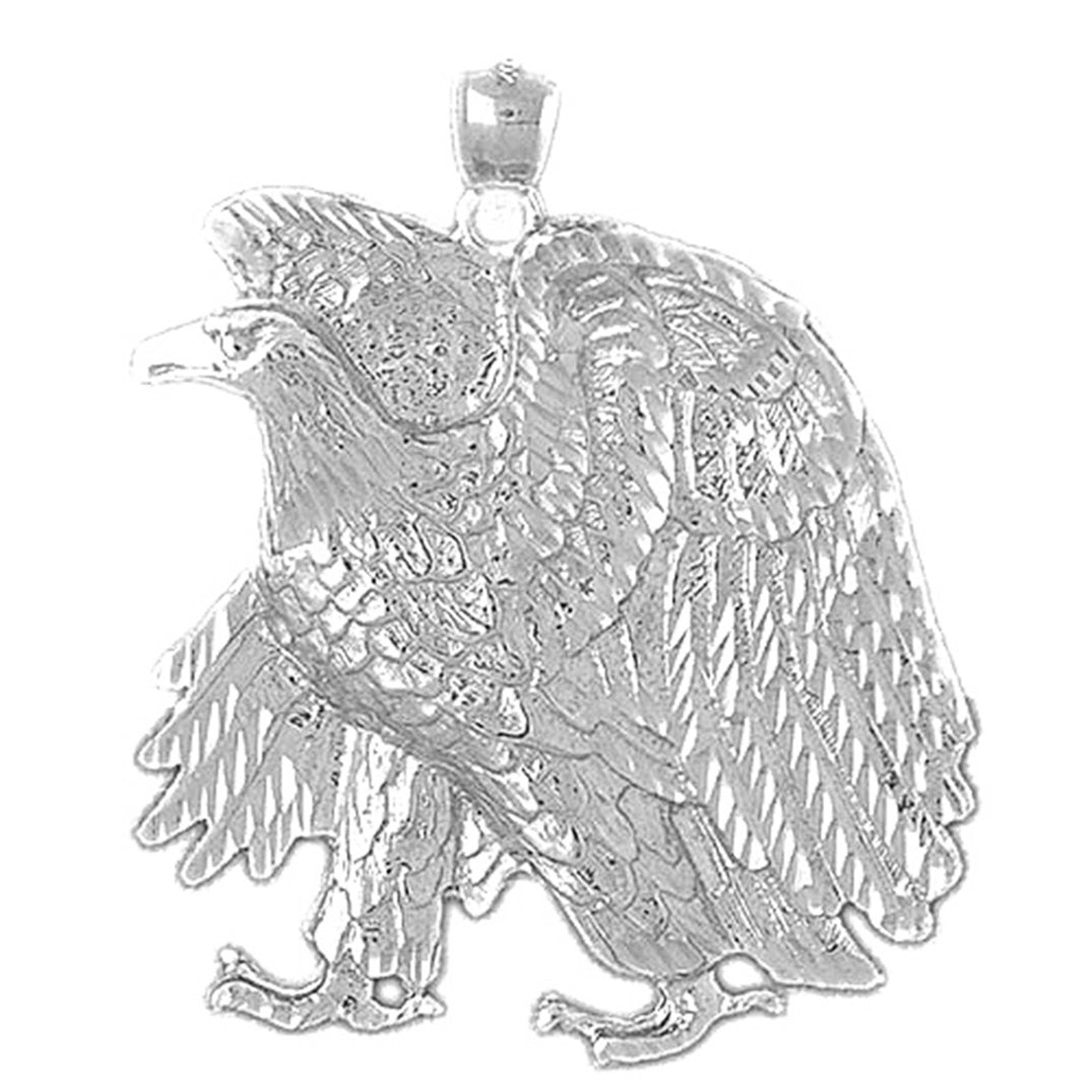 10K, 14K or 18K Gold Eagle Pendant