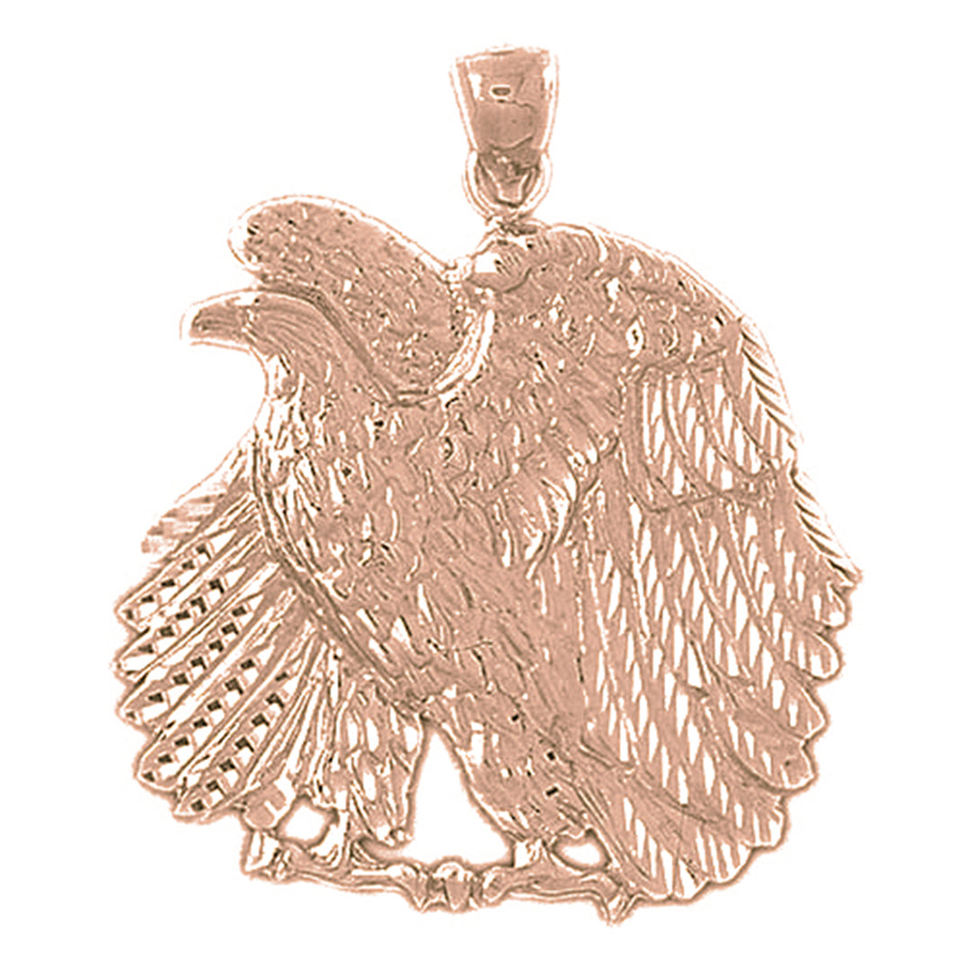 10K, 14K or 18K Gold Eagle Pendant