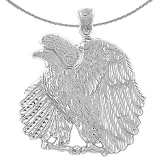 Colgante de águila de oro de 10K, 14K o 18K