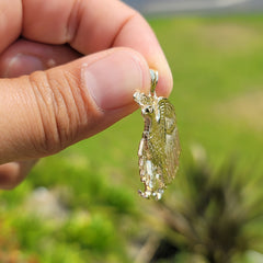 Colgante de águila de oro de 10K, 14K o 18K