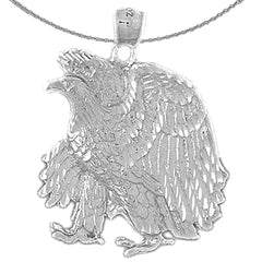 Colgante de águila de oro de 10K, 14K o 18K