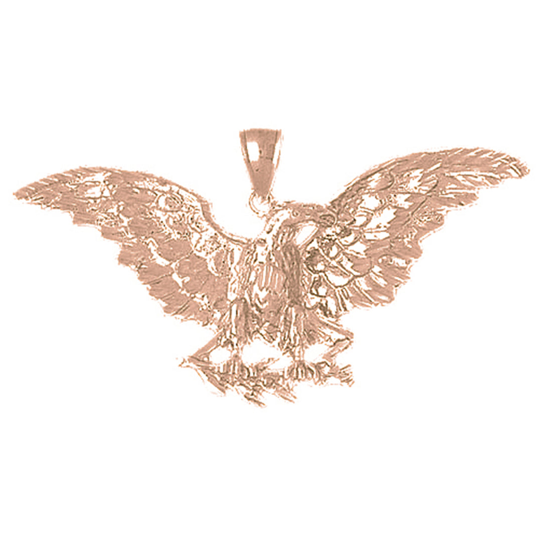 10K, 14K or 18K Gold Eagle Pendant