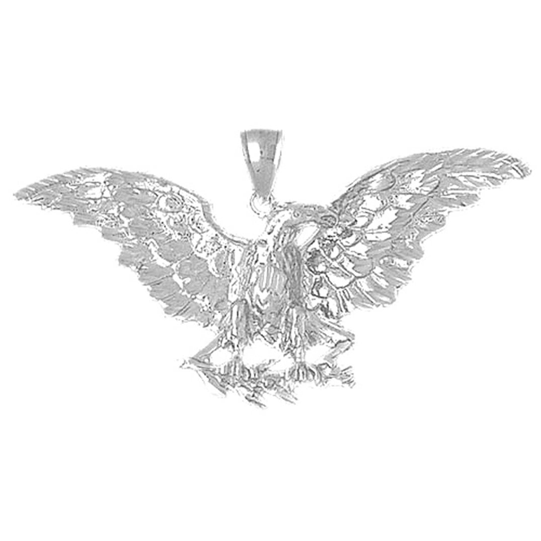 10K, 14K or 18K Gold Eagle Pendant