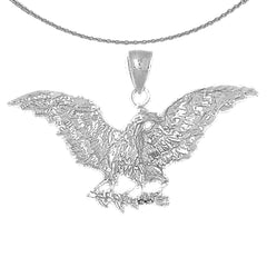 Colgante de águila de oro de 10K, 14K o 18K