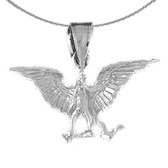 Colgante de águila de oro de 10K, 14K o 18K