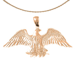 10K, 14K or 18K Gold Eagle Pendant