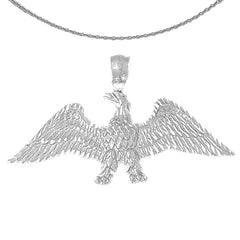 10K, 14K or 18K Gold Eagle Pendant