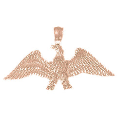 10K, 14K or 18K Gold Eagle Pendant