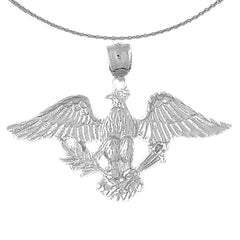 10K, 14K or 18K Gold Eagle Pendant