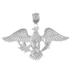 10K, 14K or 18K Gold Eagle Pendant