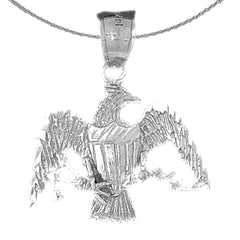 10K, 14K or 18K Gold Eagle Pendant