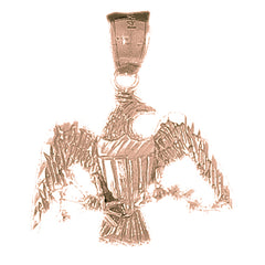 10K, 14K or 18K Gold Eagle Pendant