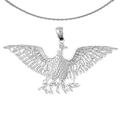 10K, 14K or 18K Gold Eagle Pendant