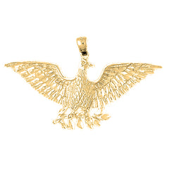 10K, 14K or 18K Gold Eagle Pendant
