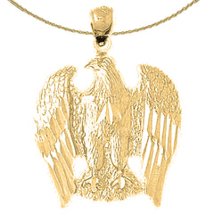 10K, 14K or 18K Gold Eagle Pendant