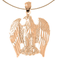 10K, 14K or 18K Gold Eagle Pendant