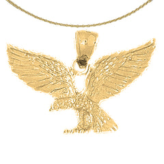 10K, 14K or 18K Gold Eagle Pendant