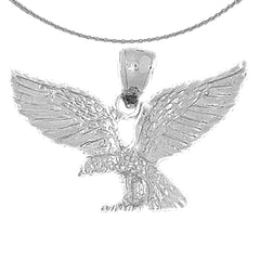 10K, 14K or 18K Gold Eagle Pendant