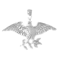 10K, 14K or 18K Gold Eagle Pendant