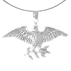 10K, 14K or 18K Gold Eagle Pendant
