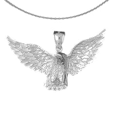 Colgante de águila de oro de 10K, 14K o 18K