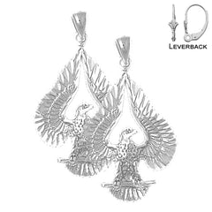 14K or 18K Gold Eagle Earrings